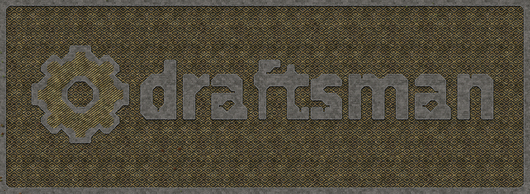 The Draftsman logo created by an example script.